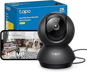 Tapo C211 2K 3MP Pan/Tilt Indoor Camera House Security Camera, WiFi Camera, No Monthly Fee, AI Detection, Dog Camera, Baby Camera Monitor, CCTV, 360° View, Night Vision, Works with Alexa & Google - Featured