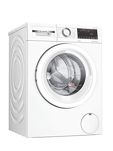Bosch Home & Kitchen Appliances Bosch WNA134U8GB Serie 4 Freestanding Washer Dryer with AutoDry, Wash & Go 60, IronAssist and SpeedPerfect, 8kg/5kg load, 1400rpm spin, White - Featured