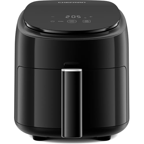 Chefman 2L Mini Air Fryer, PFAS-Free Nonstick Basket, Digital Timer - Featured