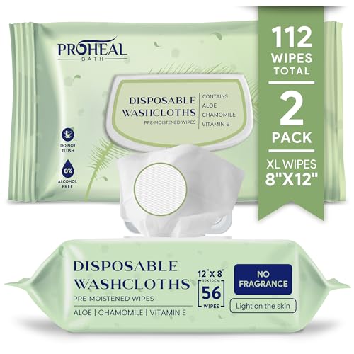Wipes X Large Cleansing Wet Wipes for Adults, #1Sensitive Baby Wipes Cleans, Protects - 2 Packs of 56 Disposable Incontinence Wipes, 30x20 cm Adult Wipes for Elderly - Personal Body Wipes, Washcloths - Featured