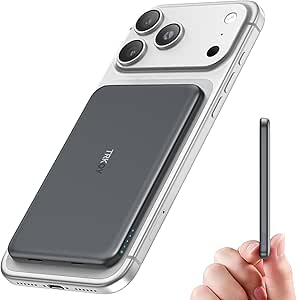 for Magsafe Power Bank, 5000mAh Ultra-Slim Wireless Portable Charger,Magnetic Power Bank Fast Charging with USB-C Charging, Phone Charger Battery Pack Compatible with iPhone 17/16/15/14/13/12 - Featured