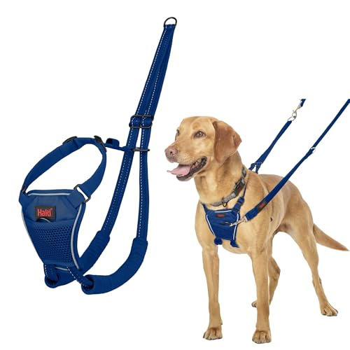HALTI No Pull Harness - To Stop Your Dog Pulling on the Leash. Adjustable, Lightweight and Easy to Use. Reflective Dog Training Harness for Medium Dogs (Size M, Cobalt Blue) - Featured