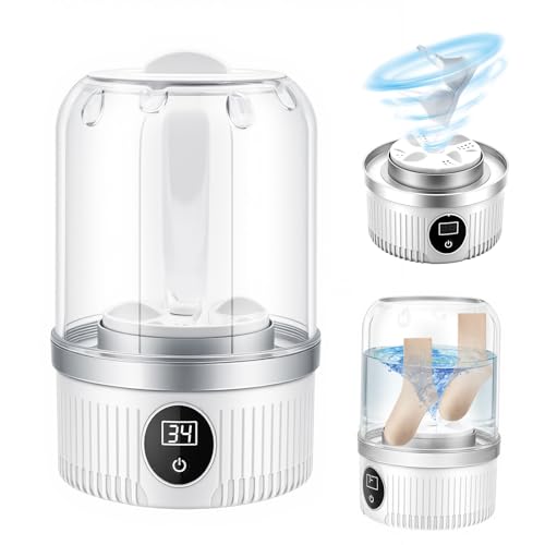 Portable Washing Machine, Underwear Washing Machine, Small Washing Machine, Mini Washing Machine, Rechargeable Cordless Washing Machine, Washing Cup for Bra, Underwear, Socks - Featured