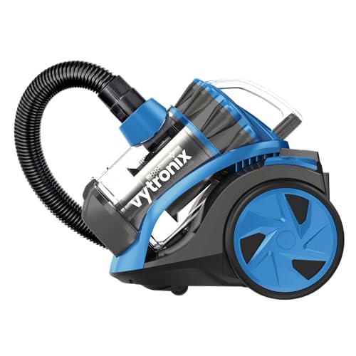 VYTRONIX CYL01 Bagless Cylinder Vacuum Cleaner, 800w High Power Motor, Compact and Lightweight, Cyclonic Vacuum and Carpet Cleaner with 4 stage HEPA Filter for removing Dust, Dirt and Allergens - Featured
