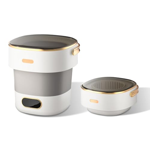 13L Collapsible Mini Washing Machine & Spin Dryer - 3 Cleaning Modes, Portable Compact Laundry for Baby Clothes, Underwear, Socks, Travel, Apartment, Dorm, RV, Camping - Featured
